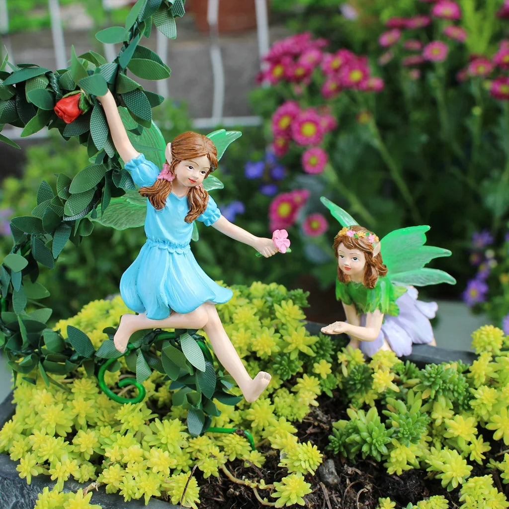 Outdoor Resin Flower Fairy Statue, Flower Pot Decoration, Home Outdoor Garden, Valentine's Day Gift, Garden Enthusiast Gift