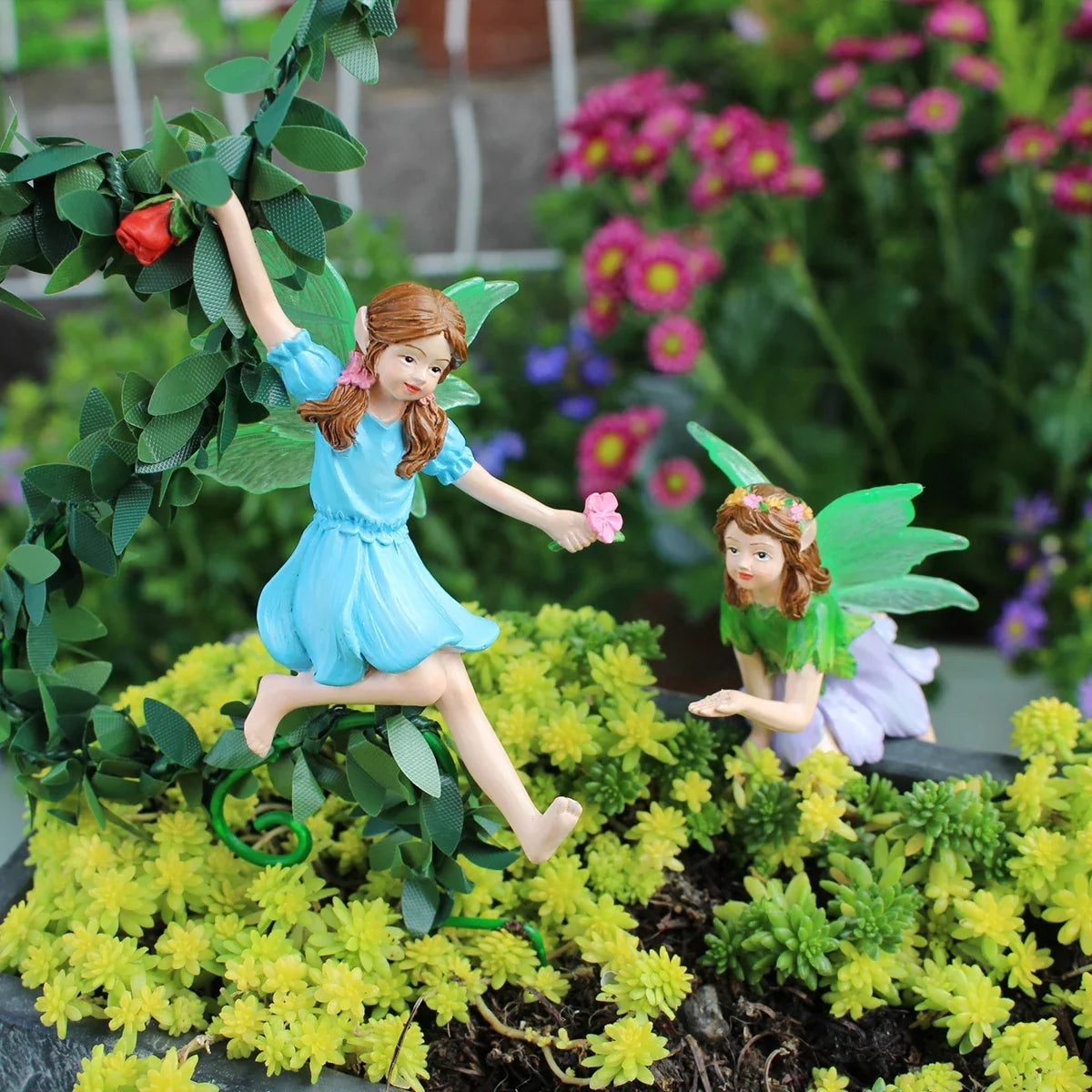 Outdoor Resin Flower Fairy Statue, Flower Pot Decoration, Home Outdoor Garden, Valentine's Day Gift, Garden Enthusiast Gift