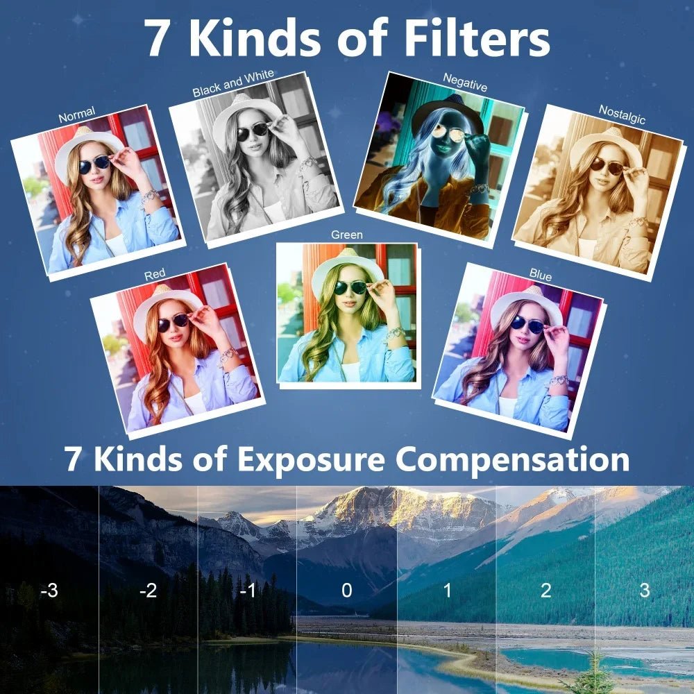 75MP Digital Camera For Photography 18X Zoom 5K UHD Vlog Camcorder Livestream Wifi Webcam 3.0 inch Flip Screen AF Selfie Camera