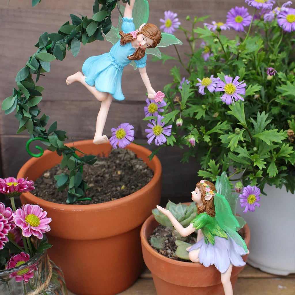 Outdoor Resin Flower Fairy Statue, Flower Pot Decoration, Home Outdoor Garden, Valentine's Day Gift, Garden Enthusiast Gift
