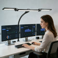 LED Desk Lamp with Clamp Remote Dimming 24W Ultra Bright Desk Lamp for Home and Office Architects Paired with Ambient Lighting