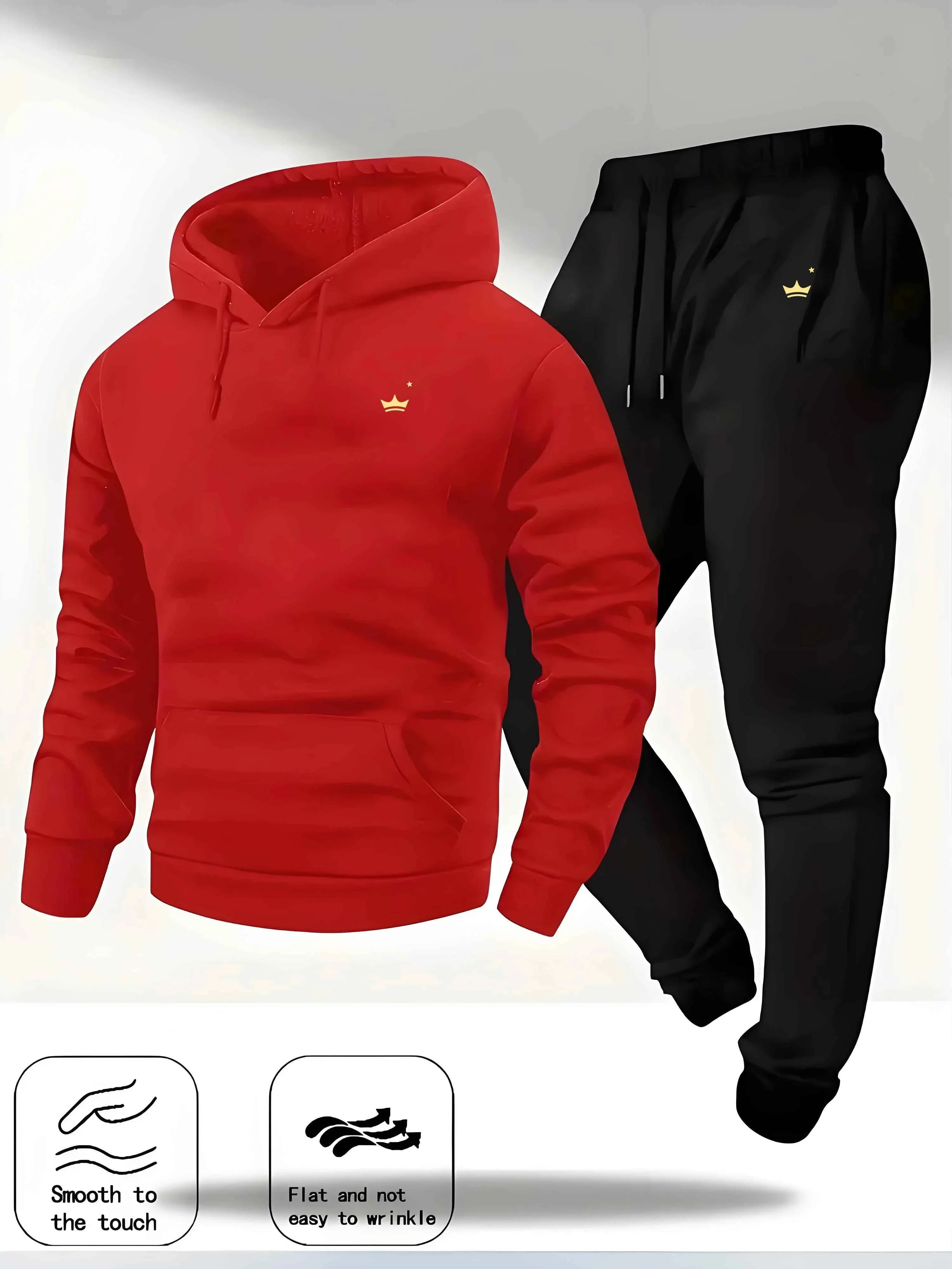 Crown Logo Hooded Sportswear Set