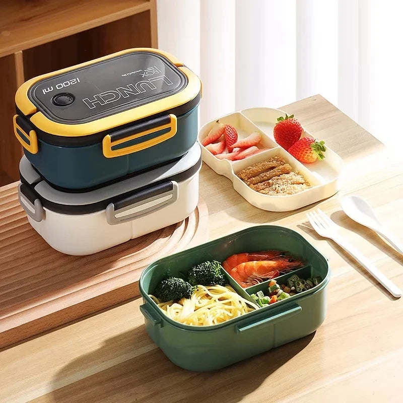 Cute Lunch Box For Kids Compartments Microwae Bento Lunchbox Children Kid School Outdoor Camping Picnic Food Container Portable