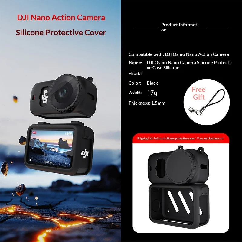 DJI OSMO Nano Full-Body Silicone Cover, Scratch-Resistant Protective Camera Skin, Ultra-Fit Lightweight Accessory