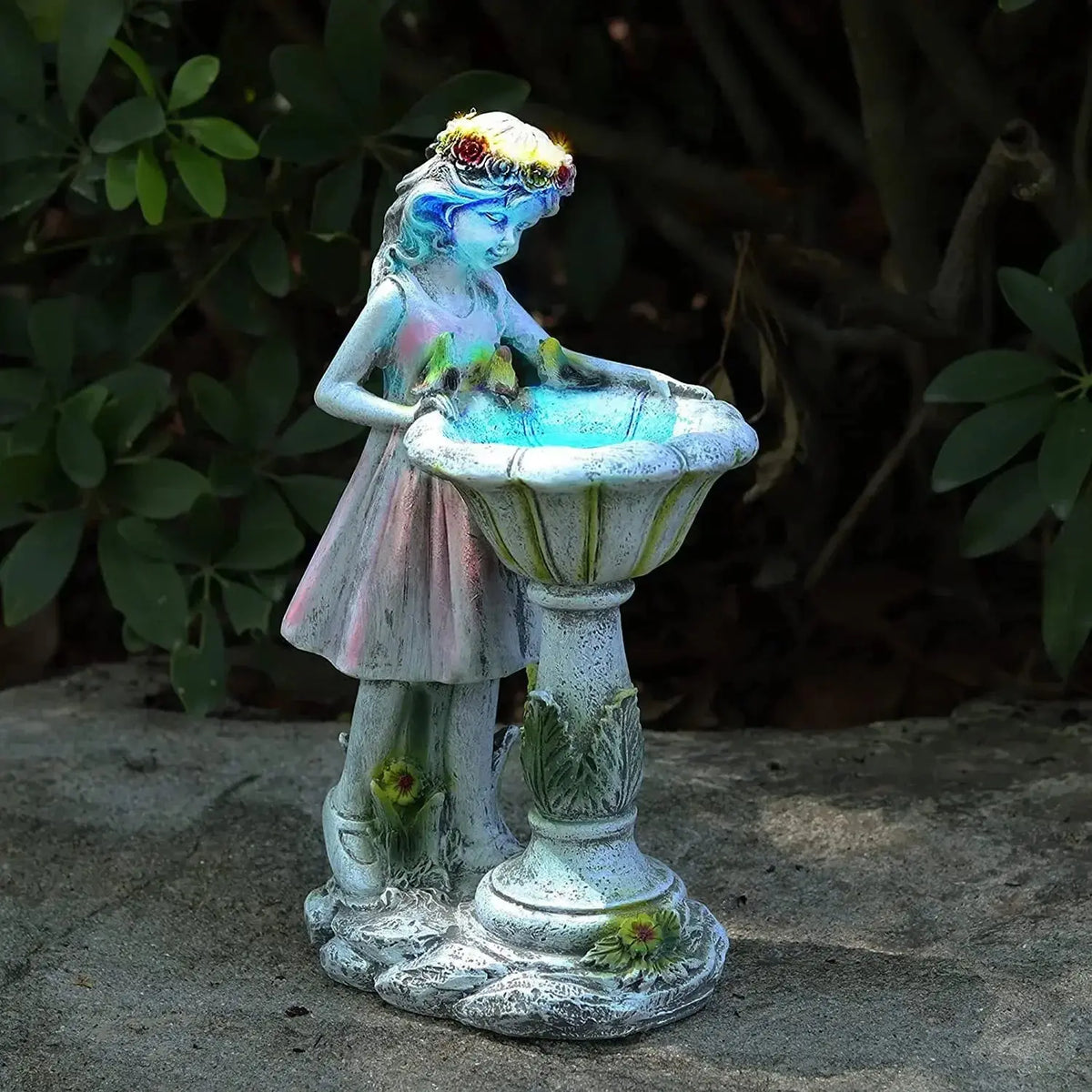 14 Inch Outdoor Garden Dwarf Statue-resin Gnome Statue Lighting Wizard Solar Led Light Welcome Sign Gnome Yard Lawn Large Figurine