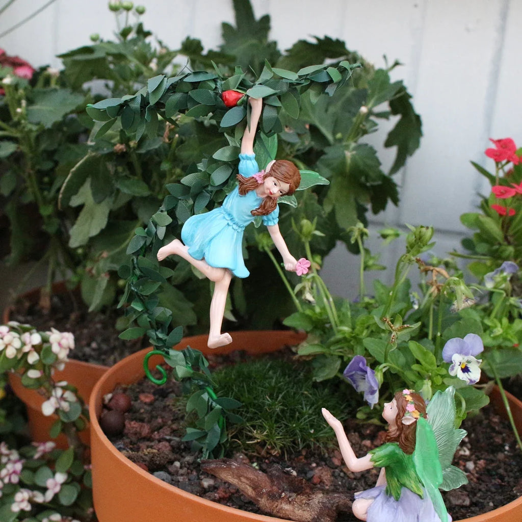 Outdoor Resin Flower Fairy Statue, Flower Pot Decoration, Home Outdoor Garden, Valentine's Day Gift, Garden Enthusiast Gift
