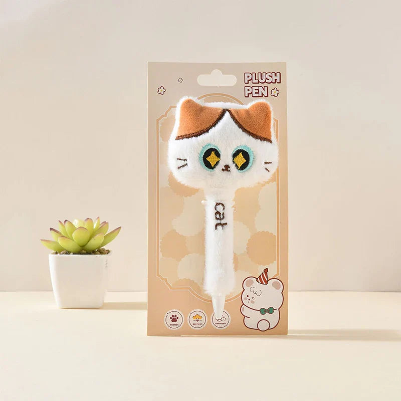 Plush Cat Gel Pens