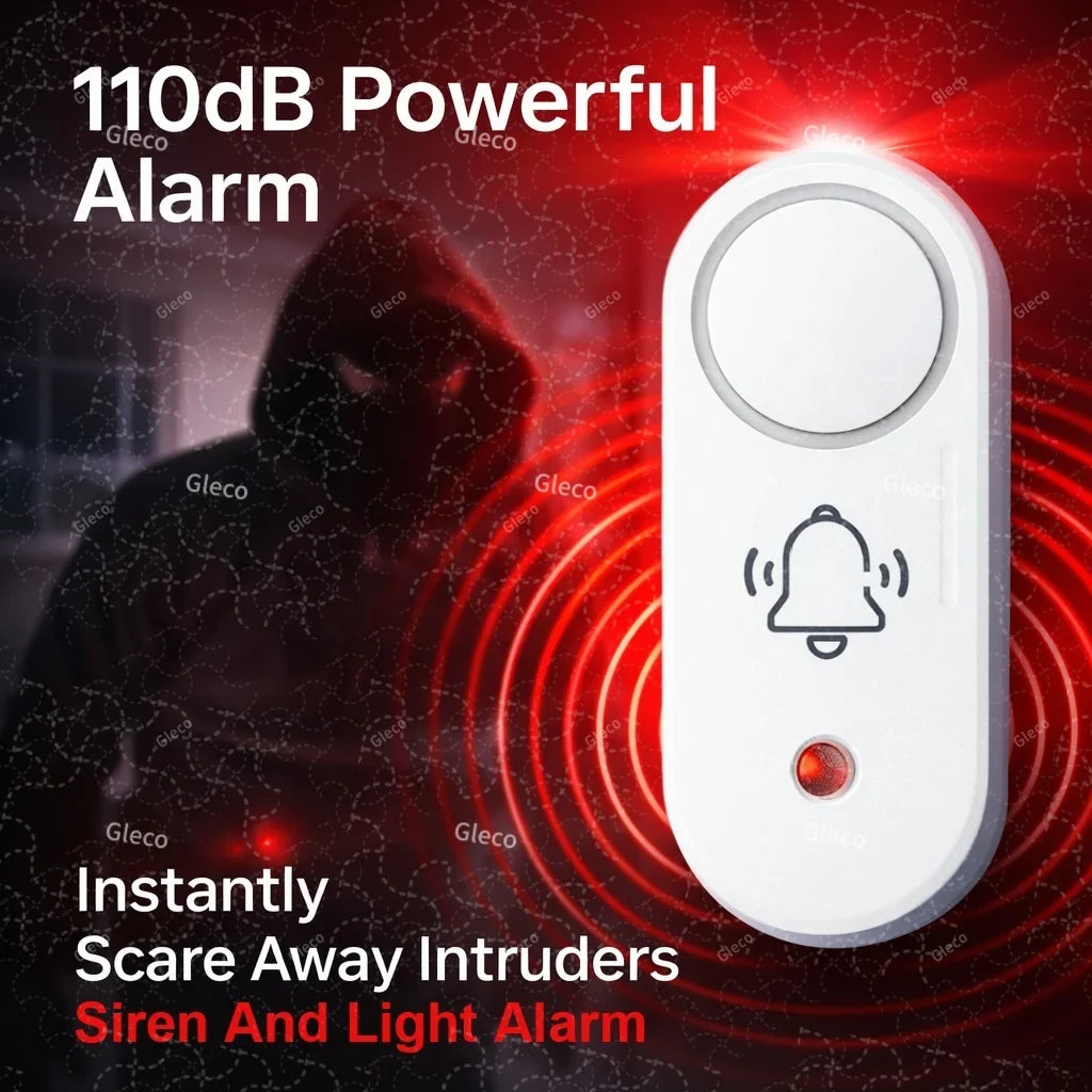 Zigbee Siren Alarm Smart Home Vibration Sensor Detection Security Alert TUYA Smart Life&Zigbee 2mqtt Version Work With Gateway
