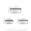 Stainless Steel Square Lunch Box Sealed Insulation Bento Box Lunch Box Canteen Large Capacity Compartment Lunch Box