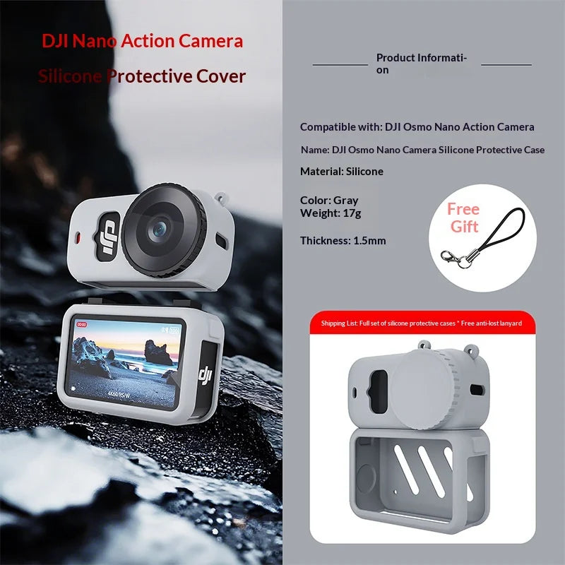 DJI OSMO Nano Full-Body Silicone Cover, Scratch-Resistant Protective Camera Skin, Ultra-Fit Lightweight Accessory