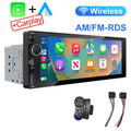 IPS 6.9 Inch 1Din Wireless Or wired Carplay Android Auto Car Radio Multimedia MP5 Player 1 Din DVD Bluetooth Stereo USB Charging