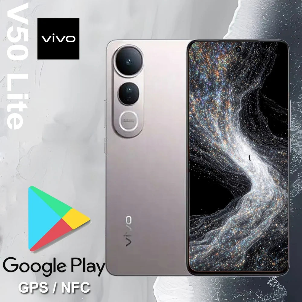 VIVO V50 Lite Original mobile phone 5Gdual sim dual standby 12GB+512GB large memory/support NFC/6500mAh support 90W flash charge