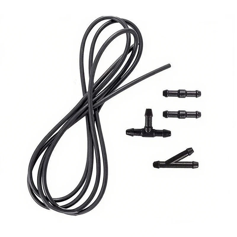 5pcs/Set 2m Car Windshield Washer Hose Automotive Wiper Blade Pipe Windshield Jet Spray Wiper Nozzle Water Hose Fluid Tube