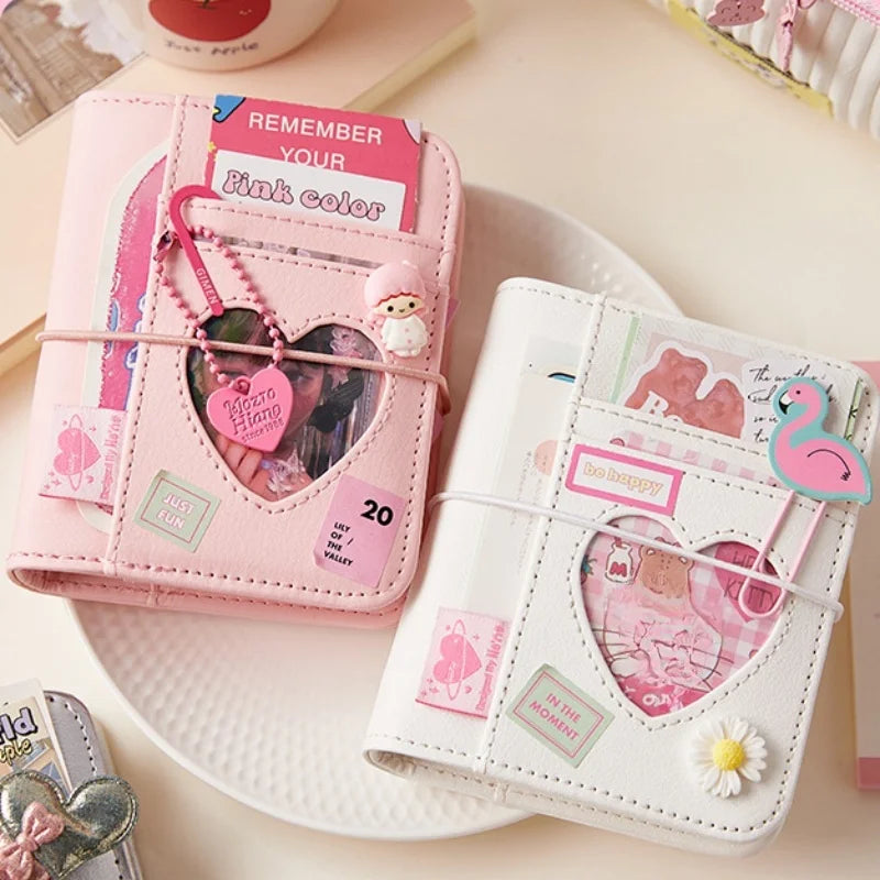 Peekaboo Heart Mini Ring Binder Album