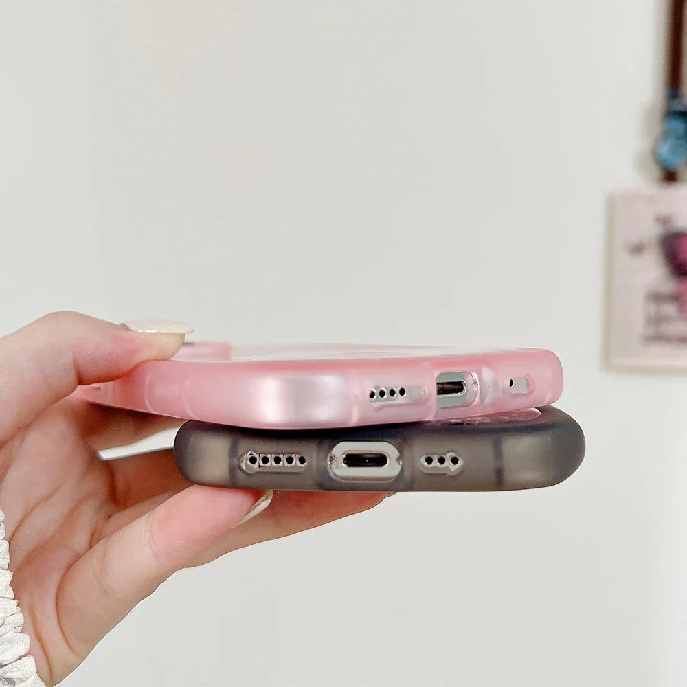 Kawaii Glitter Cat iPhone Case