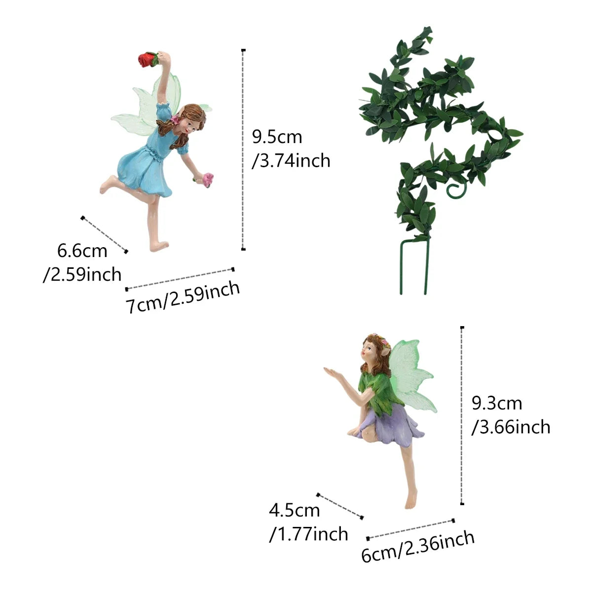 Outdoor Resin Flower Fairy Statue, Flower Pot Decoration, Home Outdoor Garden, Valentine's Day Gift, Garden Enthusiast Gift