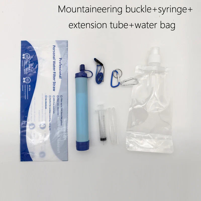 PureFlow Outdoor Straw: 4-Stage Camping Water Filter
