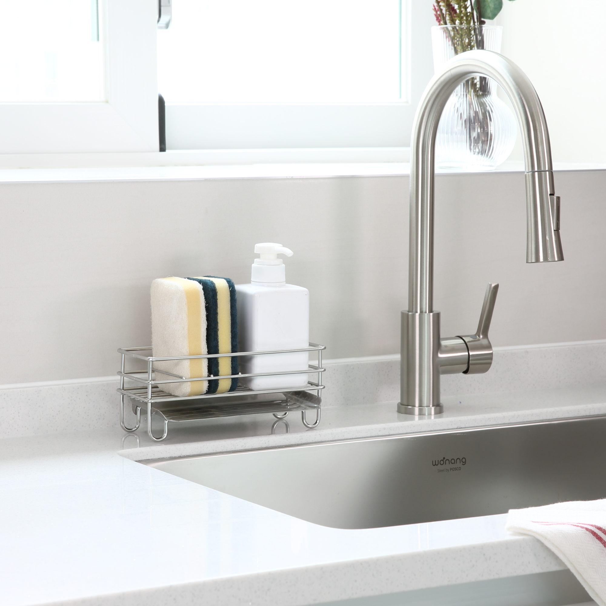 Scrubber & Detergent Drain Shelf