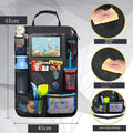 Multifunctional Car Seat Organizer – Oxford Fabric Backseat Storage Bag with Tablet Holder & Multi-Pockets for Kids