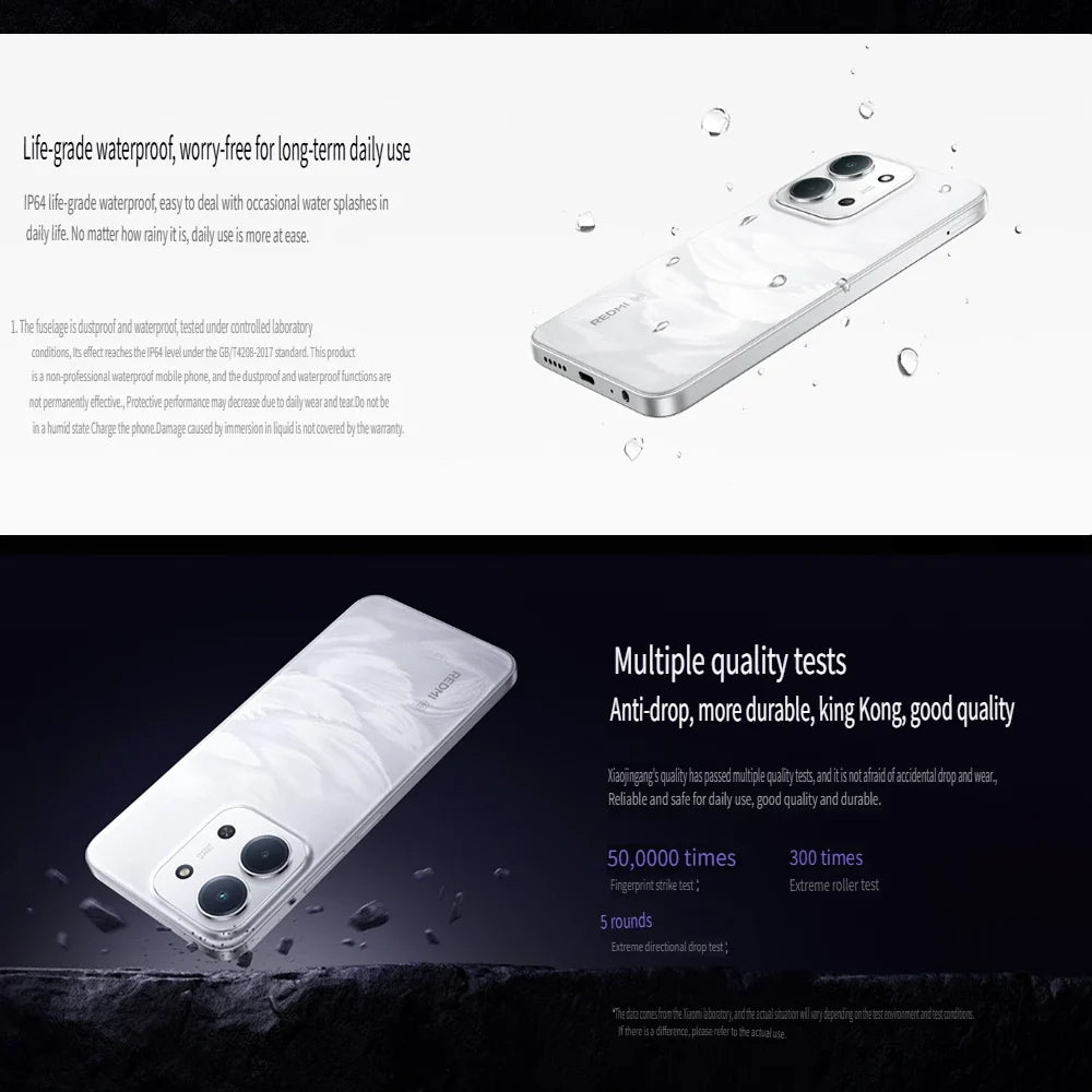 XIAOMI/REDMI 15R original smart thin and thin 5G mobile phone 13 million pixels high-definition main camera 8GB+256GBn memory/60