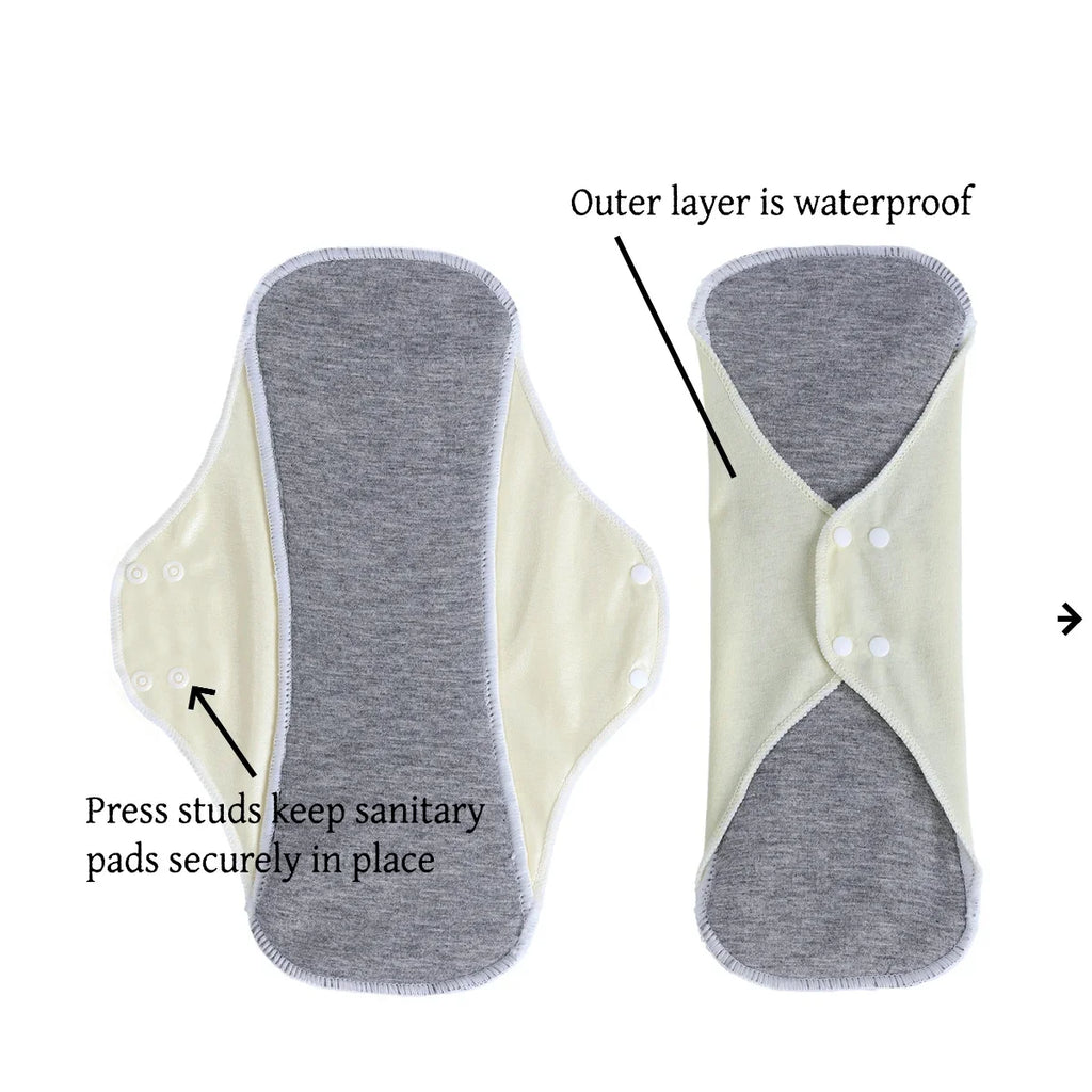 AIO Large Washable Graphene Incontinence Pads Cotton Panty Liner Heavy-flow Menstrual Pads Cloth Tampons Urinary Sanitary Pads