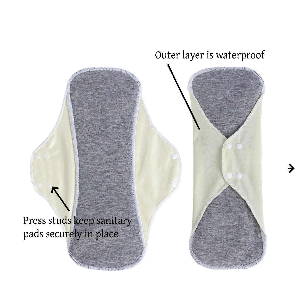 AIO Large Washable Graphene Incontinence Pads Cotton Panty Liner Heavy-flow Menstrual Pads Cloth Tampons Urinary Sanitary Pads