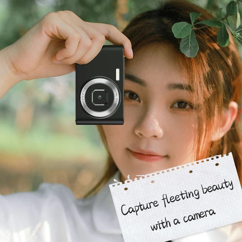 64MP Digital Camera For Photography Front Rear Dual Lens Selfie Camera Auto Focus 18X Auto Focus 4K Video Record Vlog Camcorder