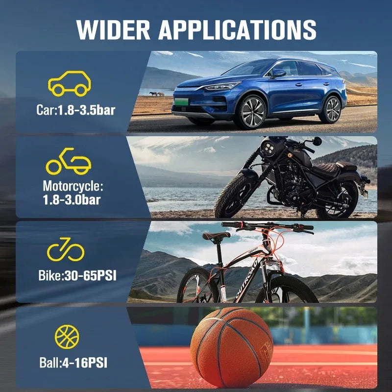 NEW MIJIA Inflatable treasur Air Compressor 2D 2000mAh Portable Inflator Air Pump 2D For Bicycle Car Motorcycle Ball CN