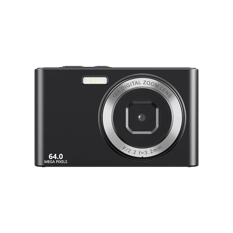 64MP Digital Camera For Photography Front Rear Dual Lens Selfie Camera Auto Focus 18X Auto Focus 4K Video Record Vlog Camcorder