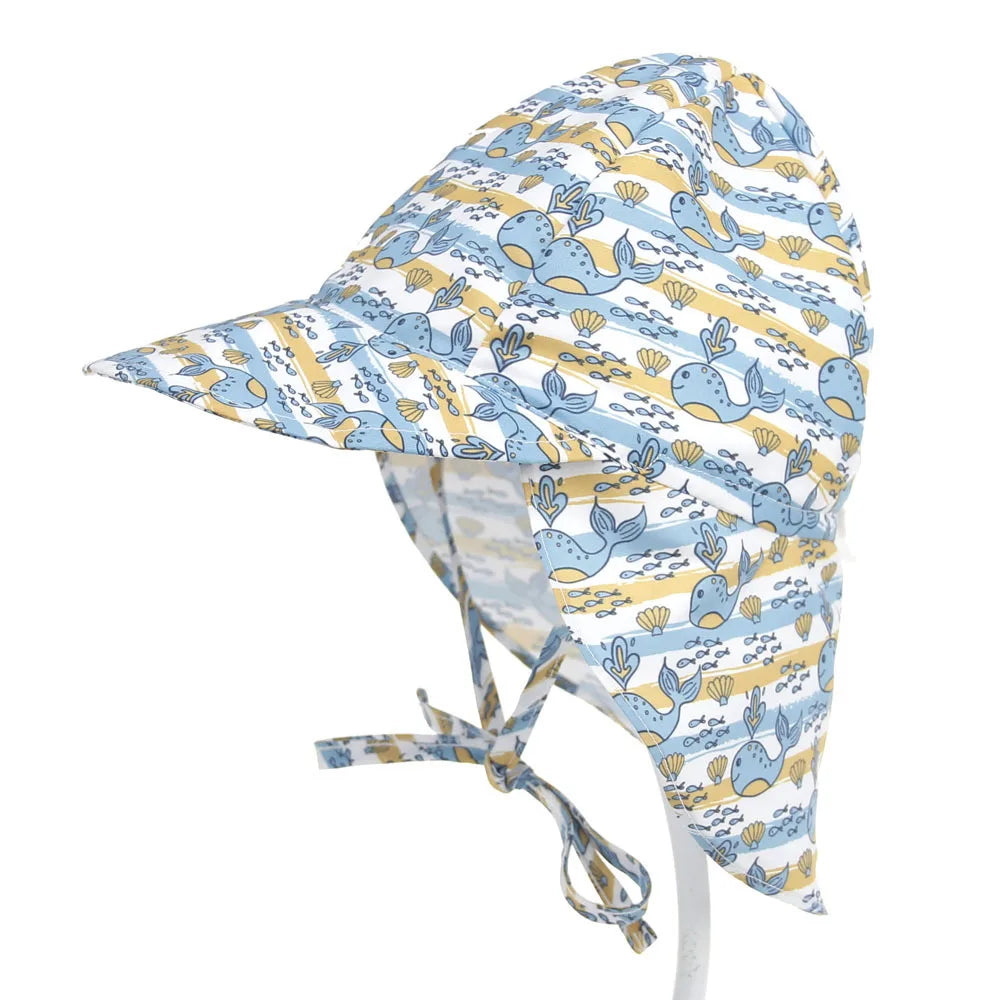 Baby Sun Hat Adjustable Summer Baby Cap for Boys Travel Beach S/L Baby Girl Hat Kids Infant Accessories Children Hats SPF 50+