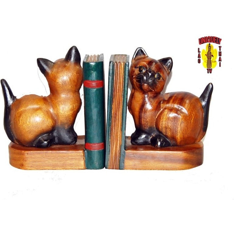 Cat Bookend with Tail up