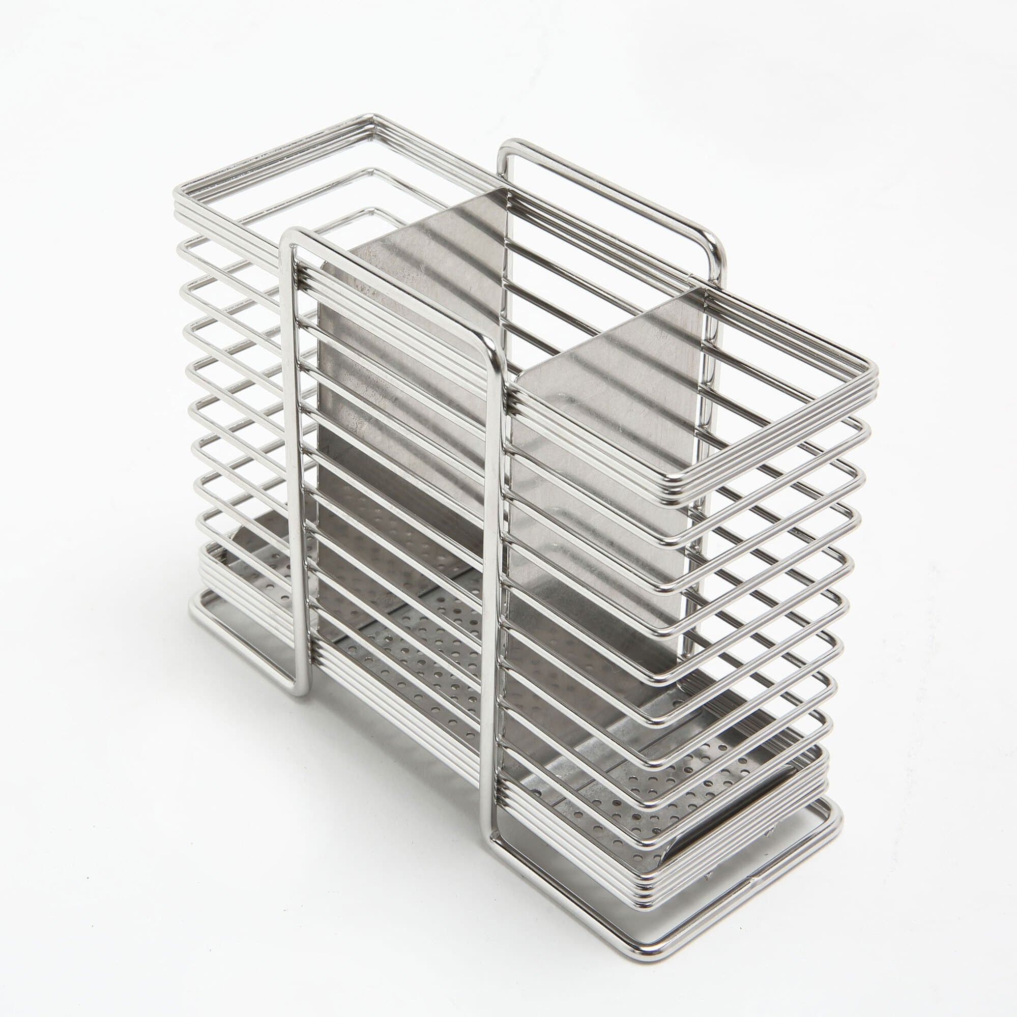 Stand-type Rectangular Cutlery Container