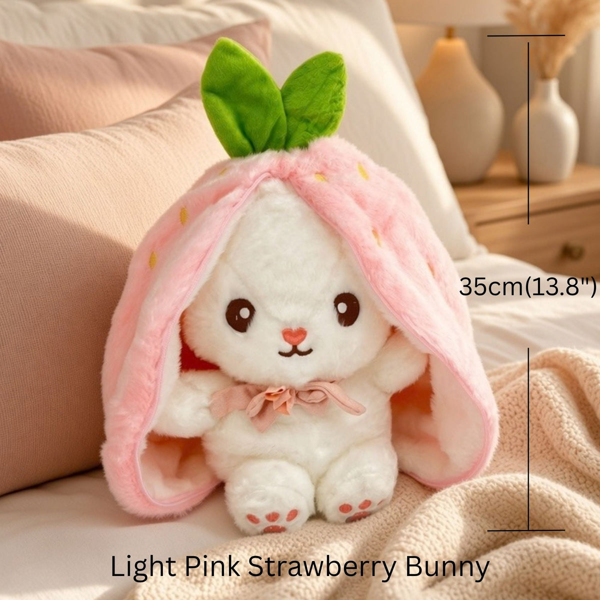 Bunny Plush with Strawberry or Carrot Design – Sweet Toy for Kids