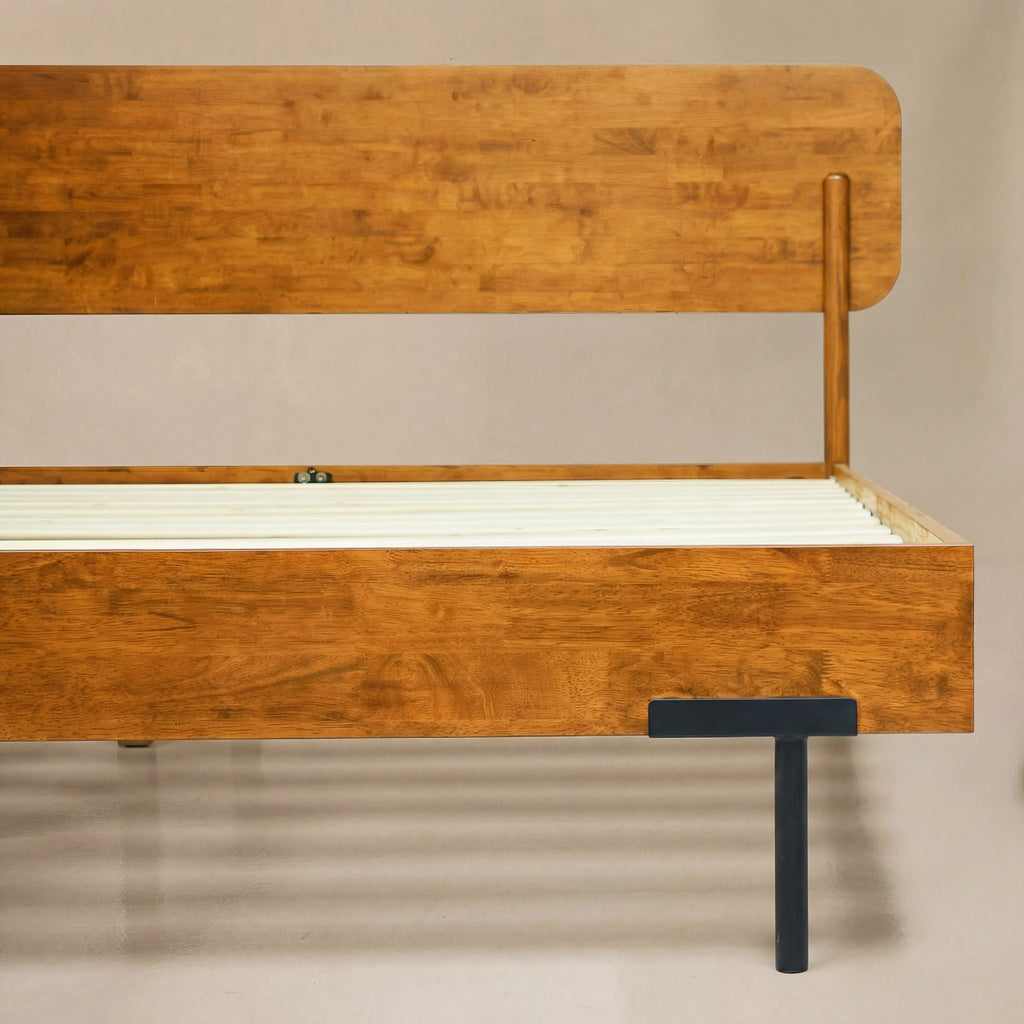 Frida Solid Wood Bed Frame
