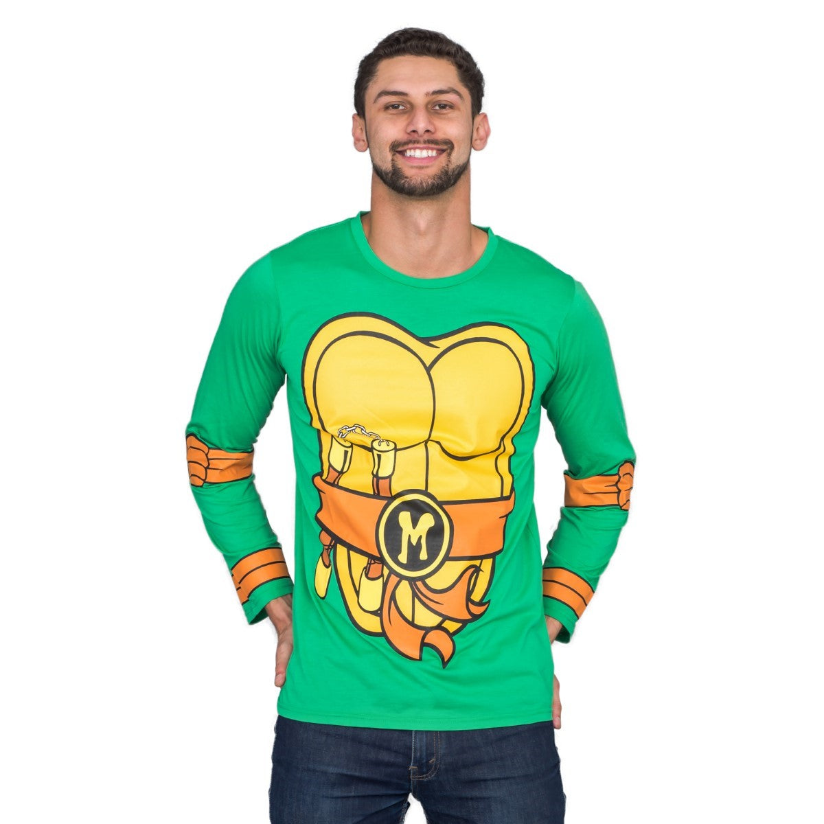 TMNT Long Sleeves Costume T-shirt & Eye Mask