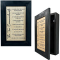 Ten Commandments Religious Gun Concealment Furniture - Handcrafted Hidden Gun Storage Wall Decor - Hidden Gun Shelf with Magnetic Lock for Quick Access - Made in the USA