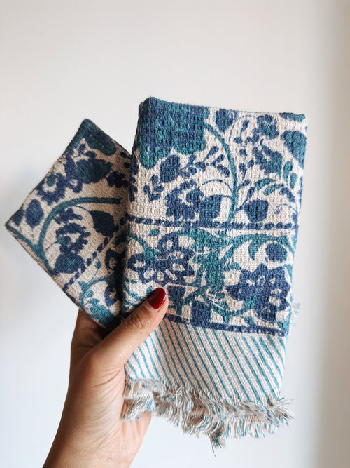Athena Khadi Cotton Hand Towels (set of 2)