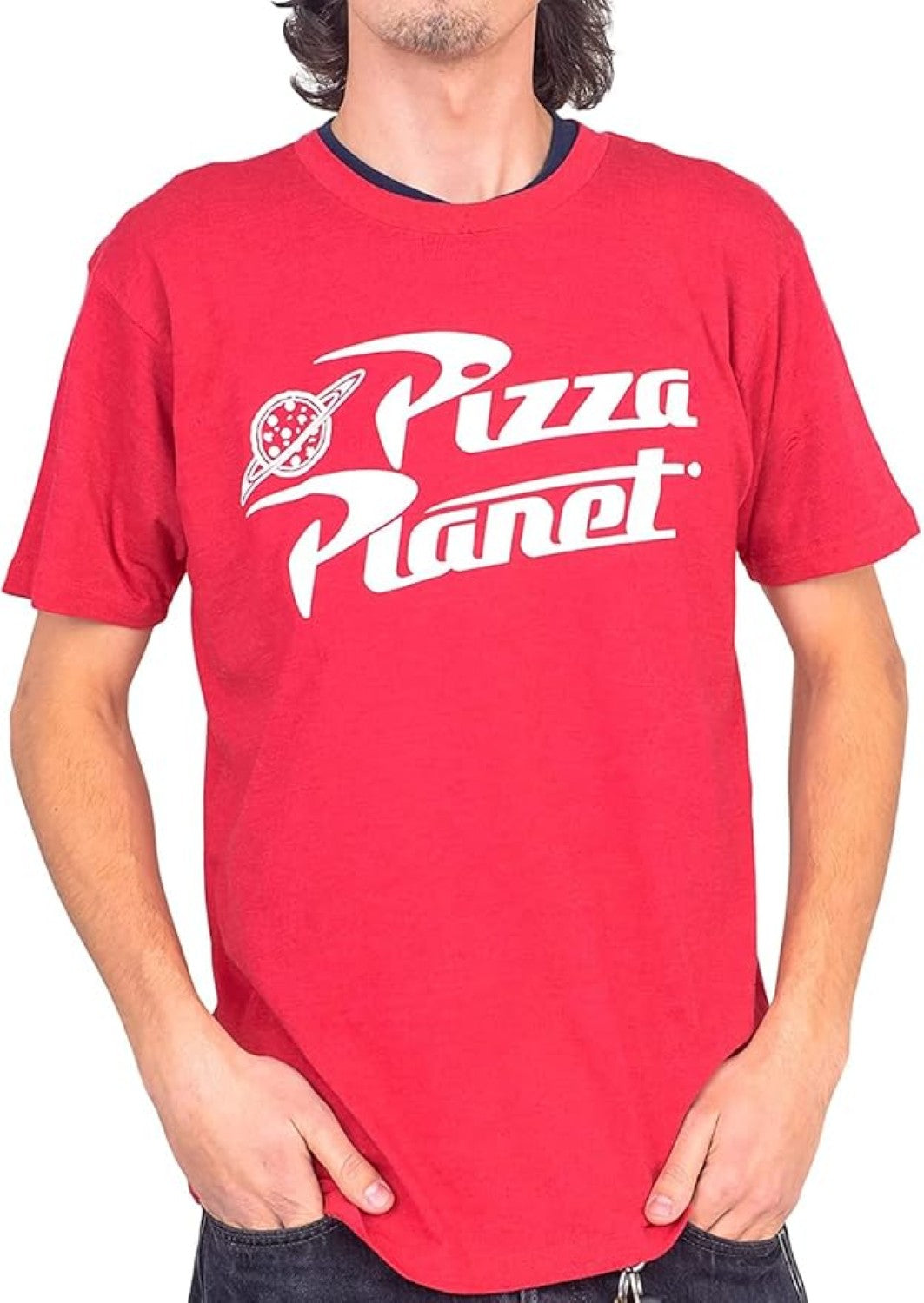 Toy Story Pizza Planet Shirt and Delivery Box Unisex Halloween Cosplay Costume Set