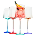 Alba Stemmed Wine Glassware, Set of 4