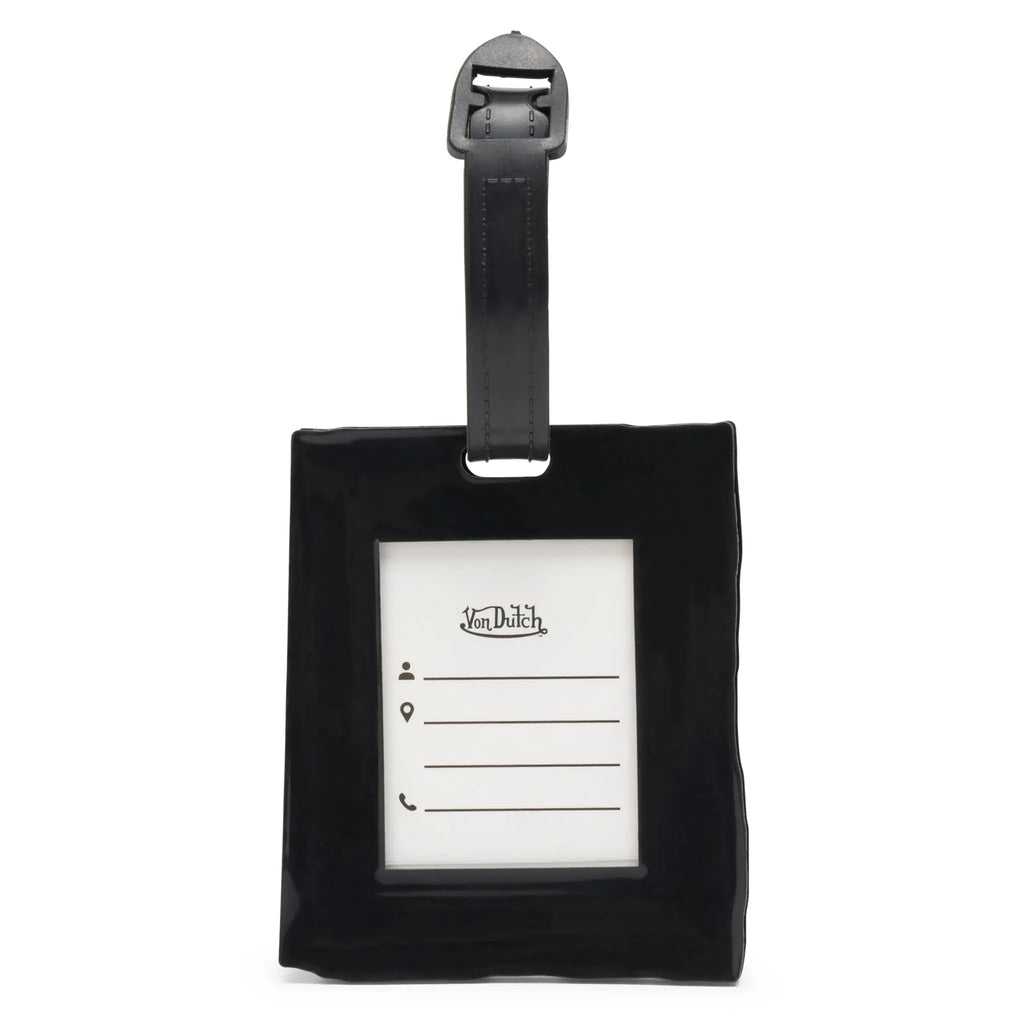 Stitched 2-Piece Suitcase ID Tag Set with Adjustable Straps