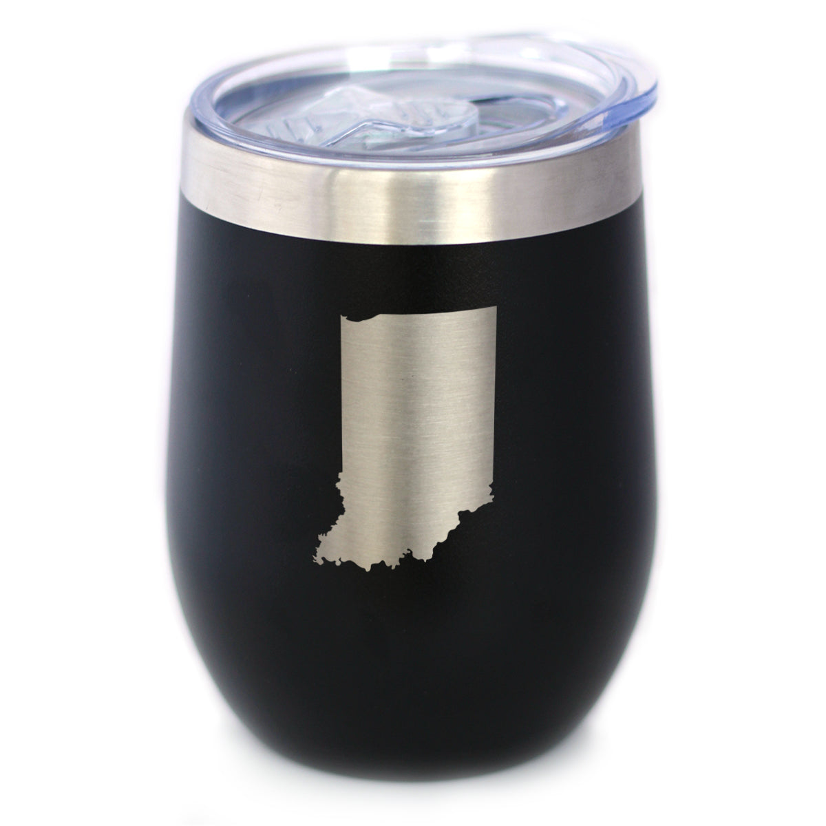 Indiana State Outline - Wine Tumbler
