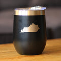 Kentucky State Outline - Wine Tumbler