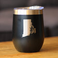 Rhode Island State Outline - Wine Tumbler