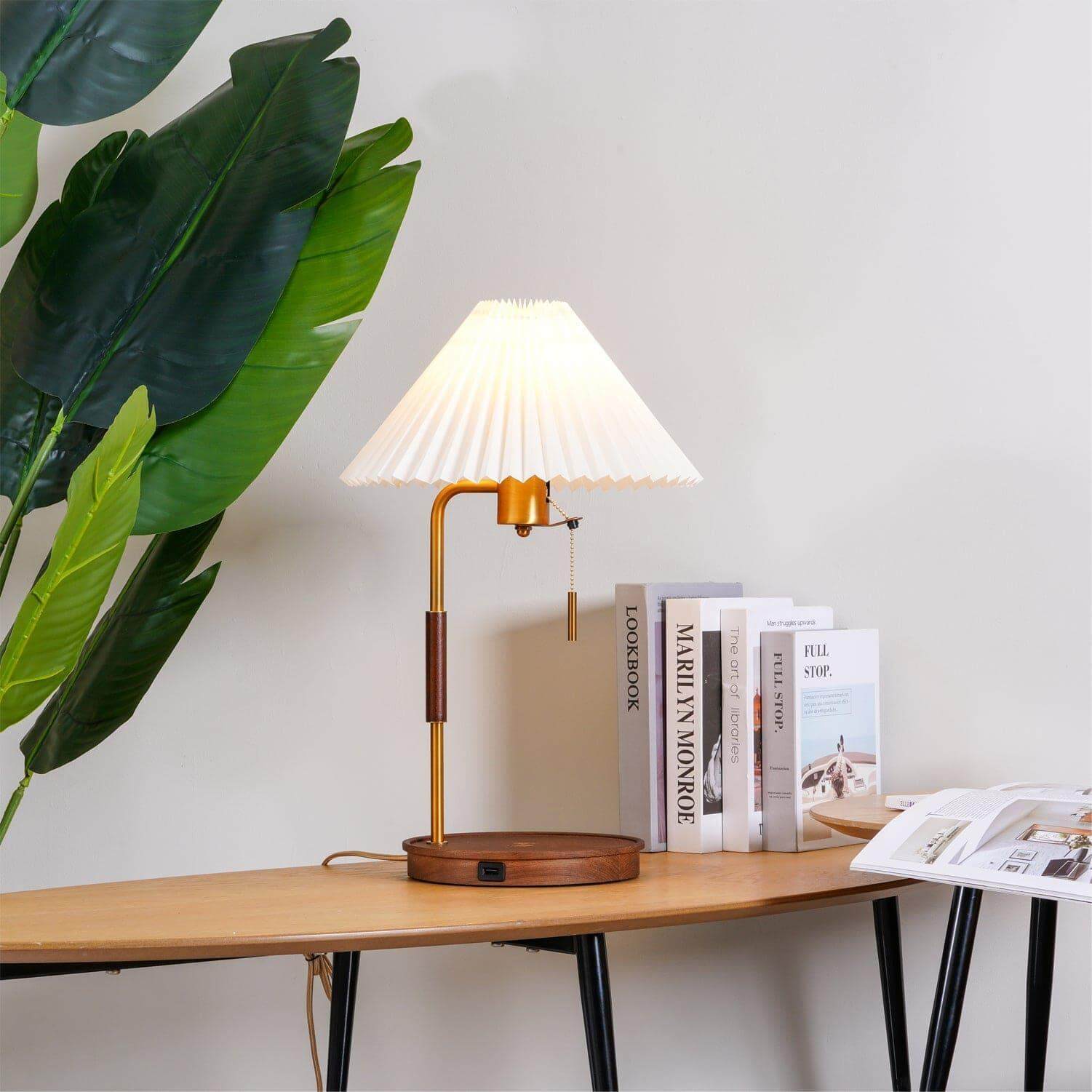 Wooden Retro Table Lamp