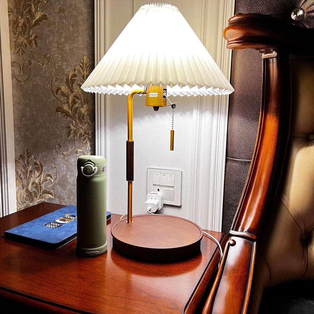 Wooden Retro Table Lamp