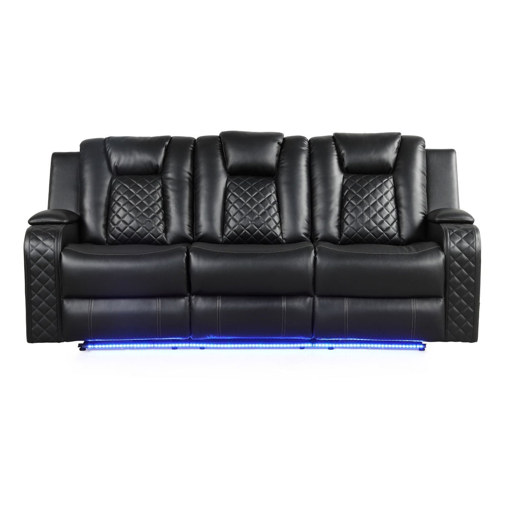 Benz - Power Recliner Set With LED Lighting And USB Charging