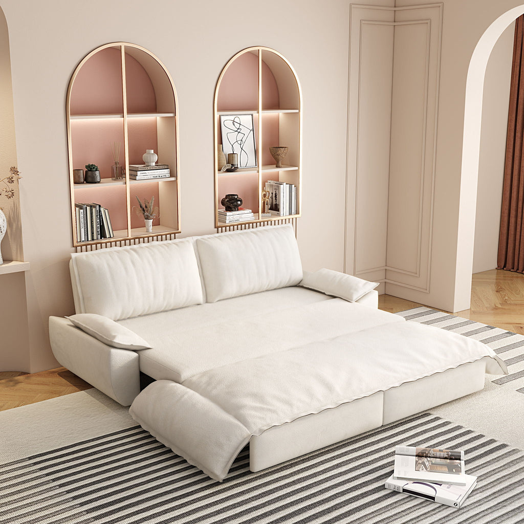 Queen Pull Out Bed, 3 In 1 Convertible Sleeper Sofa