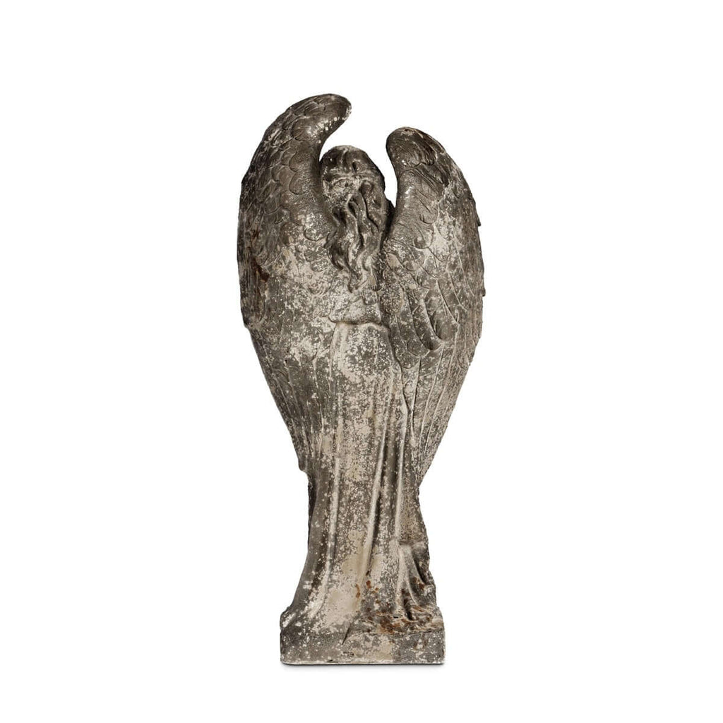 Aged Stone Italian Garden Angel Statue