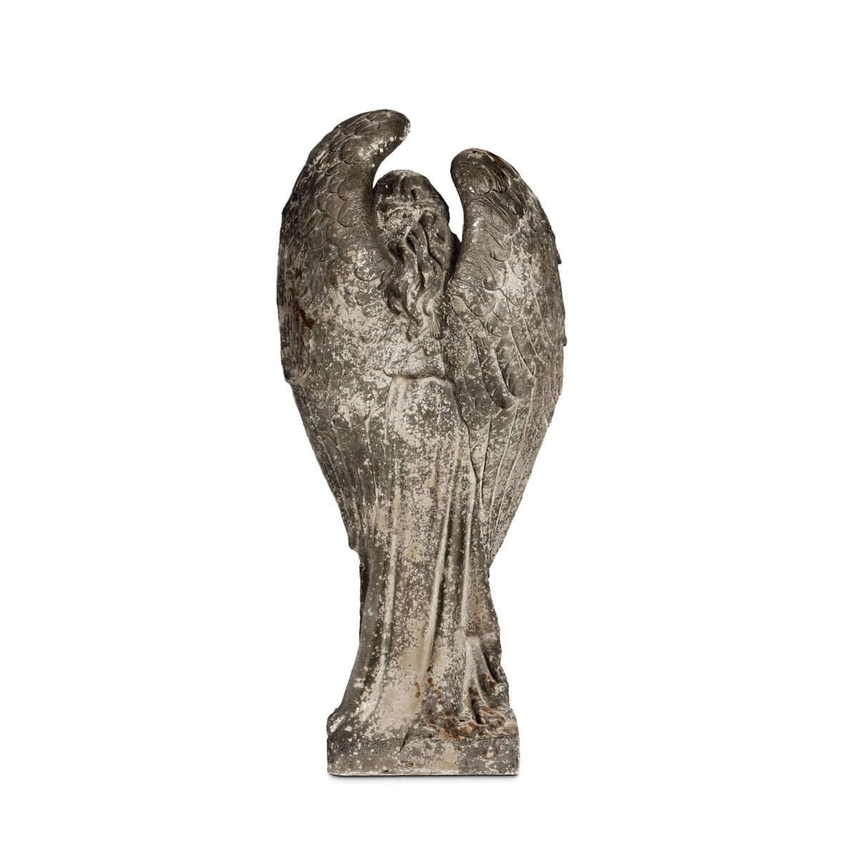 Aged Stone Italian Garden Angel Statue