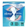 Always Infinity Size 3 Extra Heavy Flow Pads with Wings, Unscented